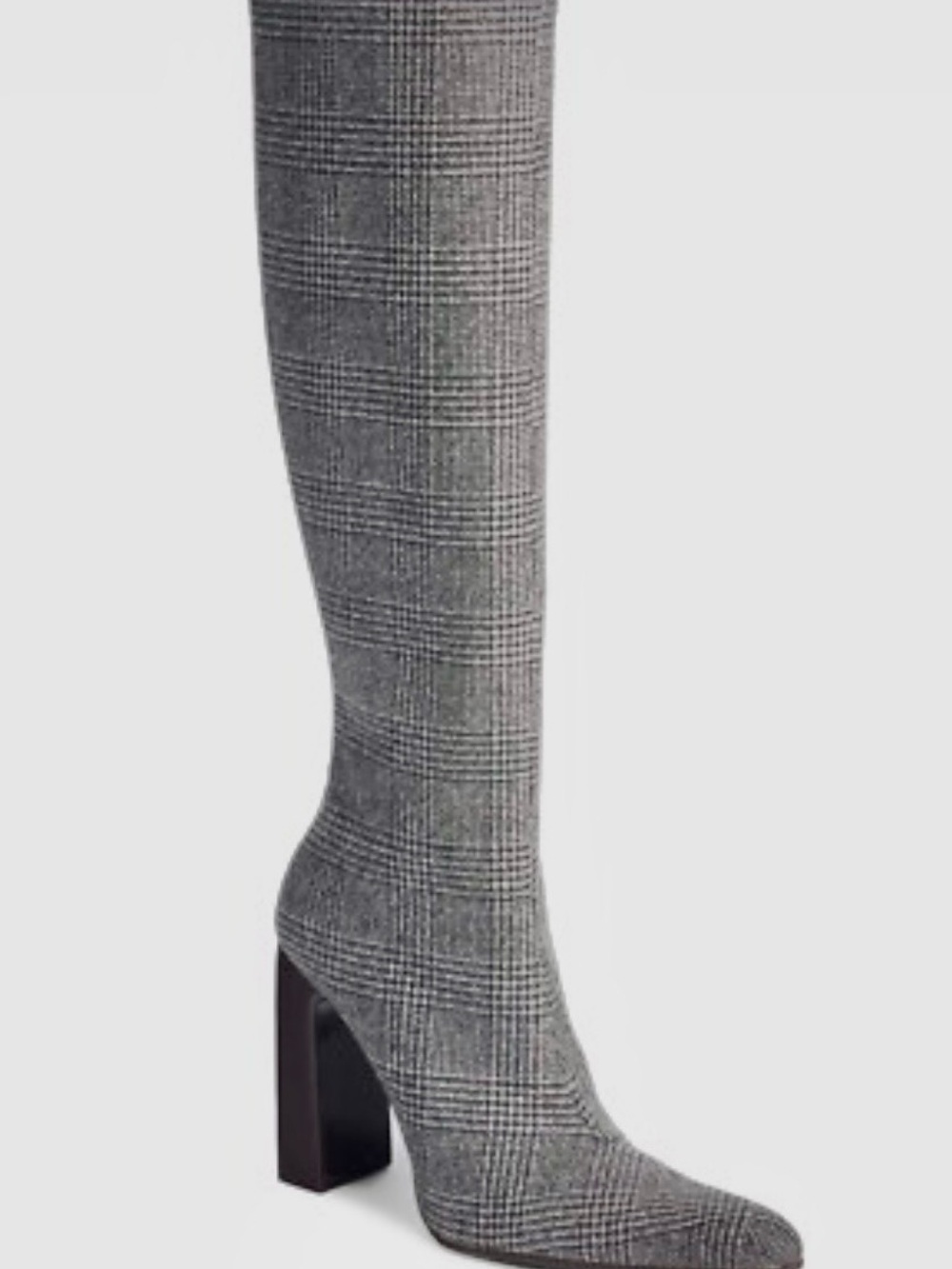 Balenciaga Prince of Wales Check Glen Plaid Knee High Boots NEW